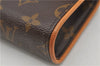 Auth Louis Vuitton Monogram Pochette Florentine Pouch Waist Bag M51855 LV 5395F