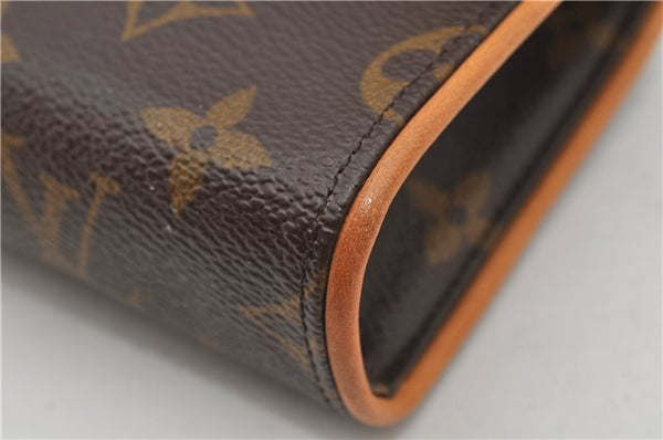 Auth Louis Vuitton Monogram Pochette Florentine Pouch Waist Bag M51855 LV 5395F