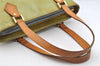 Authentic Louis Vuitton Vernis Houston Shoulder Bag Light Green M91005 LV 5395I