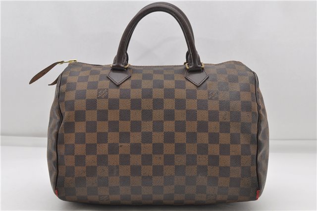 Authentic Louis Vuitton Damier Speedy 30 Hand Boston Bag Purse N41364 LV 5396D