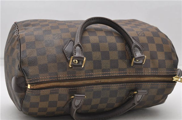Authentic Louis Vuitton Damier Speedy 30 Hand Boston Bag Purse N41364 LV 5396D