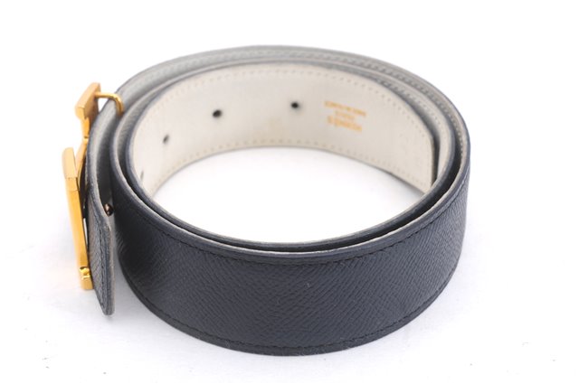 Authentic HERMES Constance Leather Belt Size 75cm 27.6