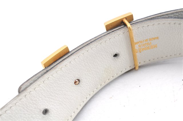 Authentic HERMES Constance Leather Belt Size 75cm 27.6