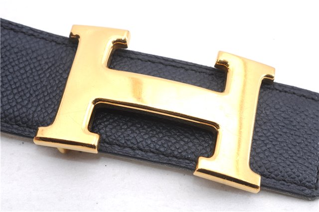 Authentic HERMES Constance Leather Belt Size 75cm 27.6