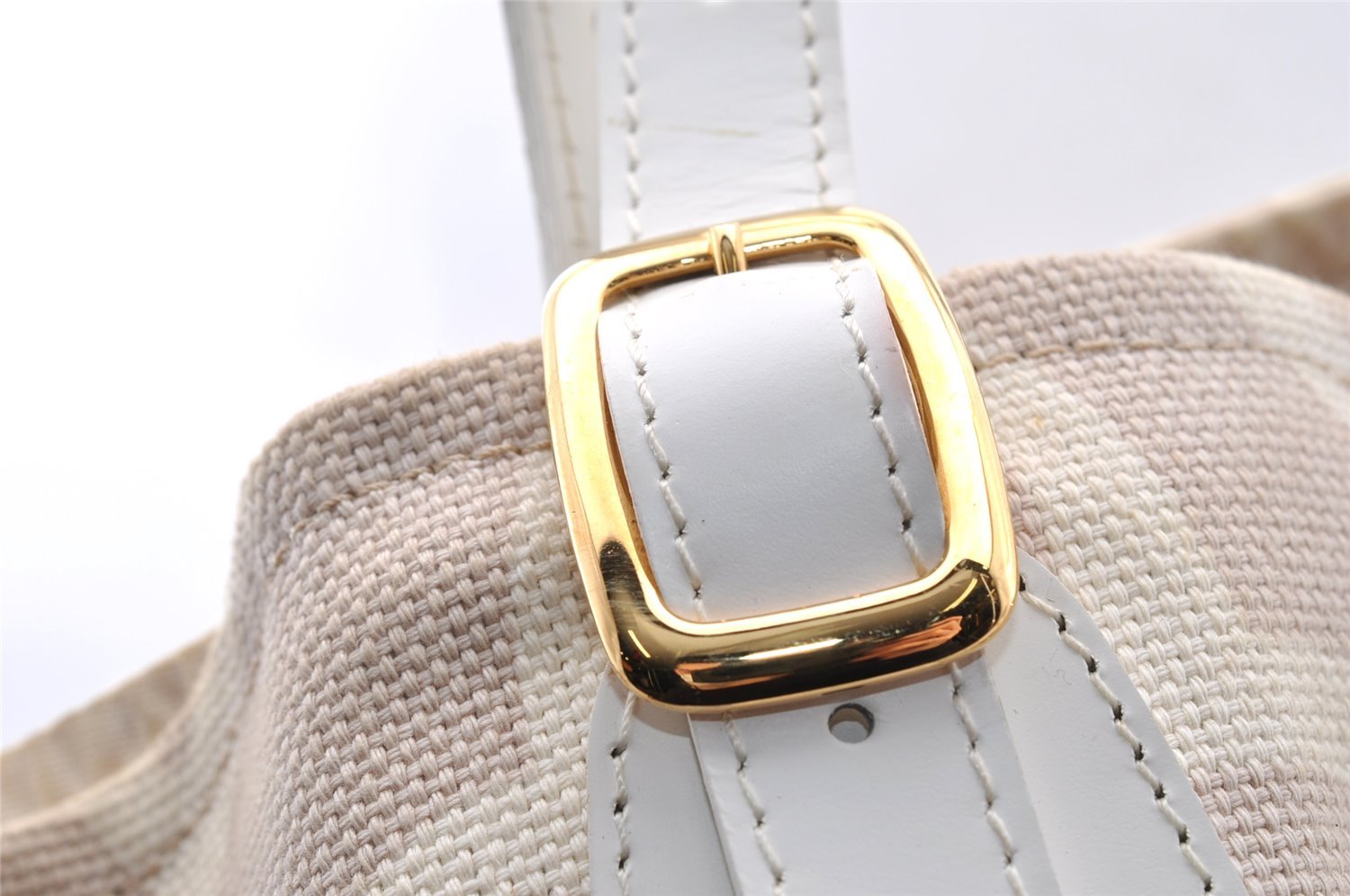 Authentic Louis Vuitton Cruise Line Tahitienne PM Tote Bag Beige M95674 LV 5397I