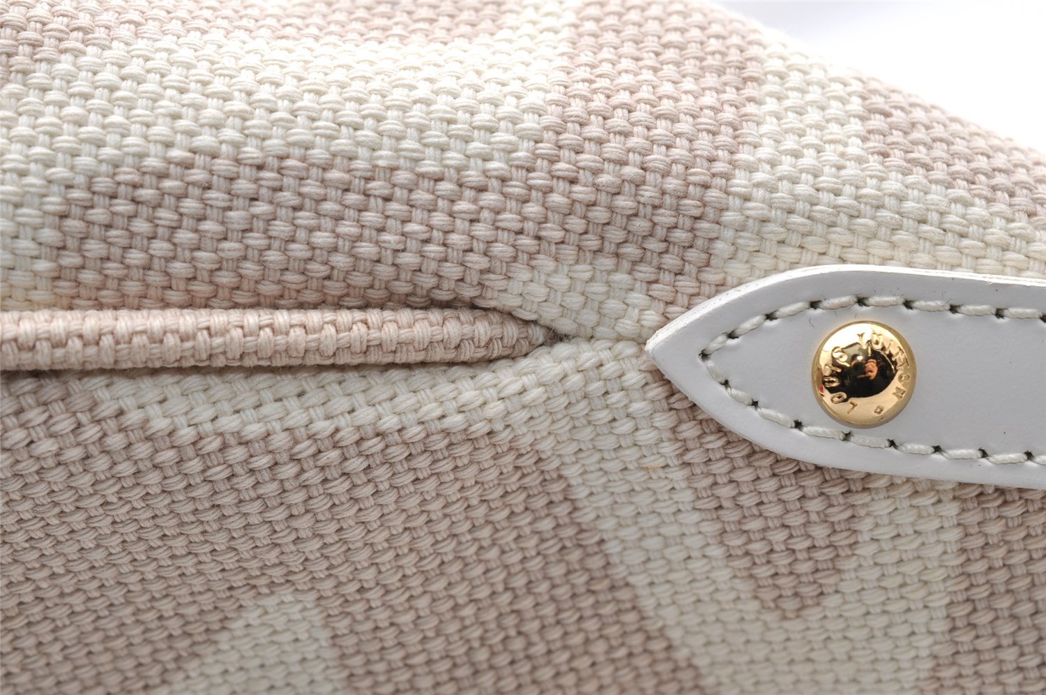 Authentic Louis Vuitton Cruise Line Tahitienne PM Tote Bag Beige M95674 LV 5397I