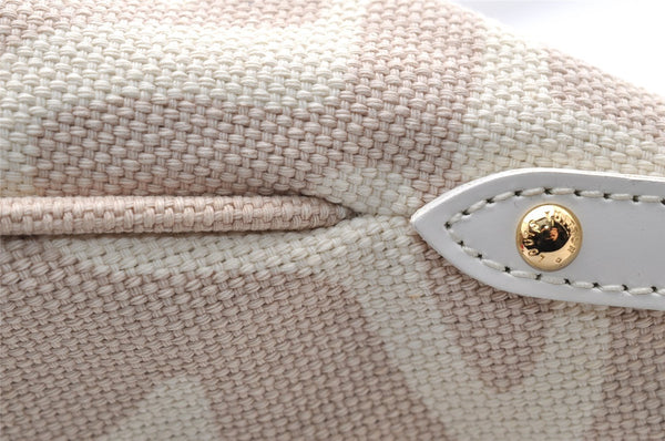 Authentic Louis Vuitton Cruise Line Tahitienne PM Tote Bag Beige M95674 LV 5397I