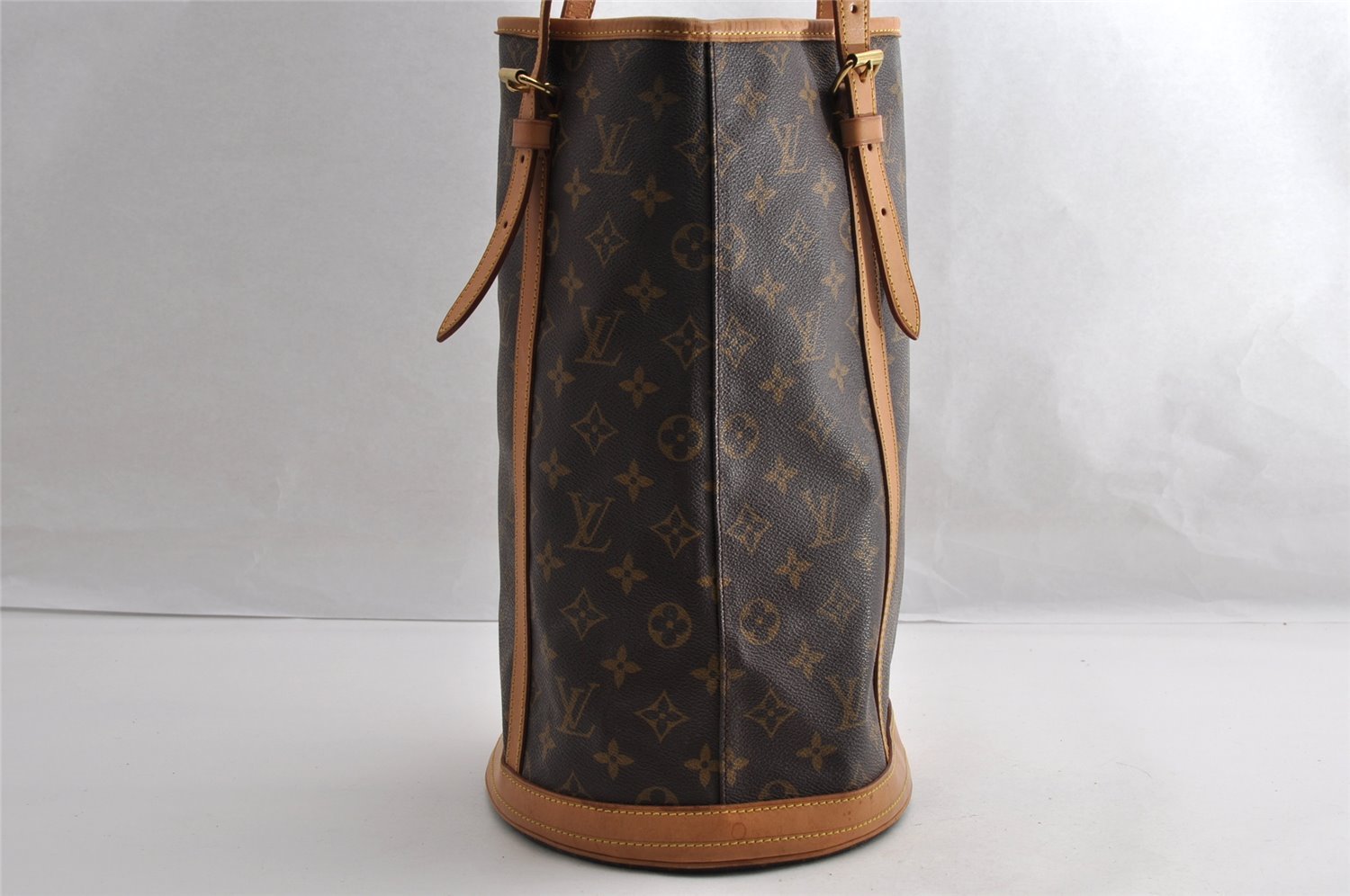 Authentic Louis Vuitton Monogram Bucket GM Shoulder Tote Bag M42236 Junk 5398I