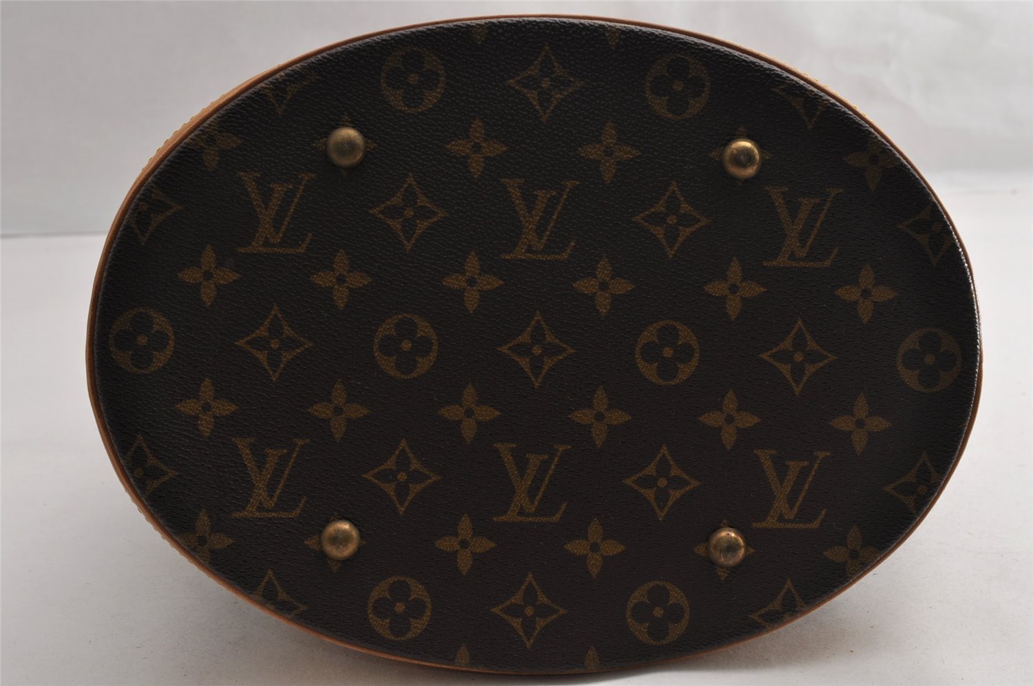 Authentic Louis Vuitton Monogram Bucket GM Shoulder Tote Bag M42236 Junk 5398I