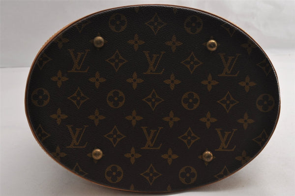 Authentic Louis Vuitton Monogram Bucket GM Shoulder Tote Bag M42236 Junk 5398I