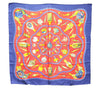 Authentic HERMES Carre 90 Scarf "Qu importe le flacon" Silk Navy 5399D