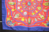 Authentic HERMES Carre 90 Scarf "Qu importe le flacon" Silk Navy 5399D
