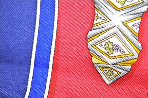 Authentic HERMES Carre 90 Scarf "Qu importe le flacon" Silk Navy 5399D