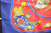 Authentic HERMES Carre 90 Scarf "Qu importe le flacon" Silk Navy 5399D