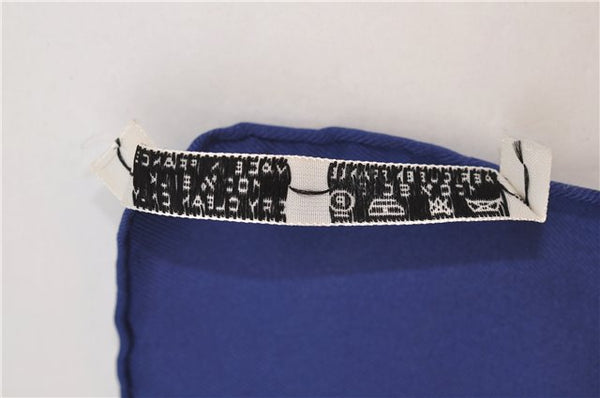 Authentic HERMES Carre 90 Scarf "Qu importe le flacon" Silk Navy 5399D
