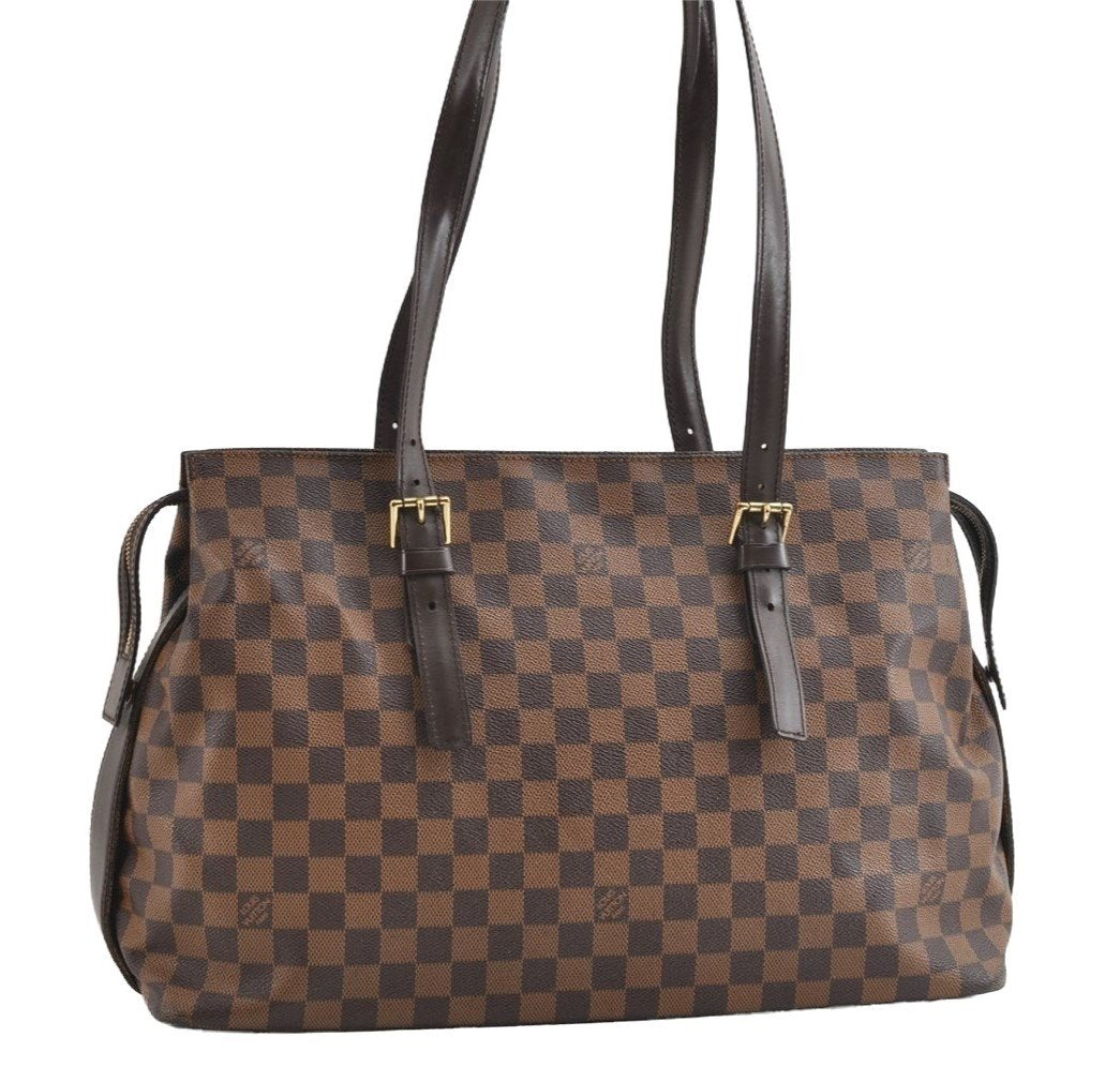 Authentic Louis Vuitton Damier Chelsea Shoulder Tote Bag N51119 LV 5399I