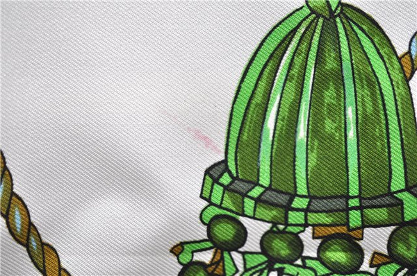 Authentic HERMES Carre 90 Scarf "Pasementerie" Silk Navy 5400D