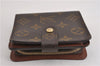 Authentic Louis Vuitton Monogram Compact Zip Bifold Wallet Purse M61667 LV 5400F