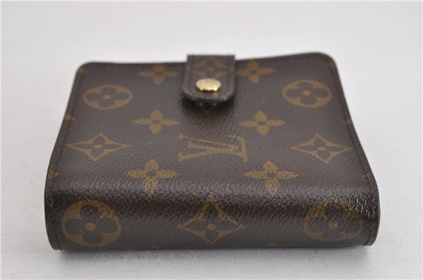 Authentic Louis Vuitton Monogram Compact Zip Bifold Wallet Purse M61667 LV 5400F