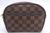 Authentic Louis Vuitton Damier Pochette Ipanema Waist Bag XS N51296 LV 5401E