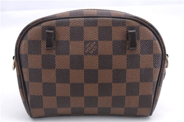 Authentic Louis Vuitton Damier Pochette Ipanema Waist Bag XS N51296 LV 5401E