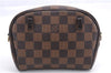 Authentic Louis Vuitton Damier Pochette Ipanema Waist Bag XS N51296 LV 5401E