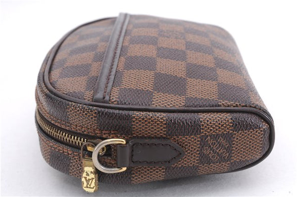 Authentic Louis Vuitton Damier Pochette Ipanema Waist Bag XS N51296 LV 5401E
