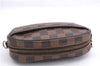 Authentic Louis Vuitton Damier Pochette Ipanema Waist Bag XS N51296 LV 5401E