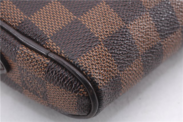 Authentic Louis Vuitton Damier Pochette Ipanema Waist Bag XS N51296 LV 5401E
