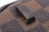 Authentic Louis Vuitton Damier Pochette Ipanema Waist Bag XS N51296 LV 5401E