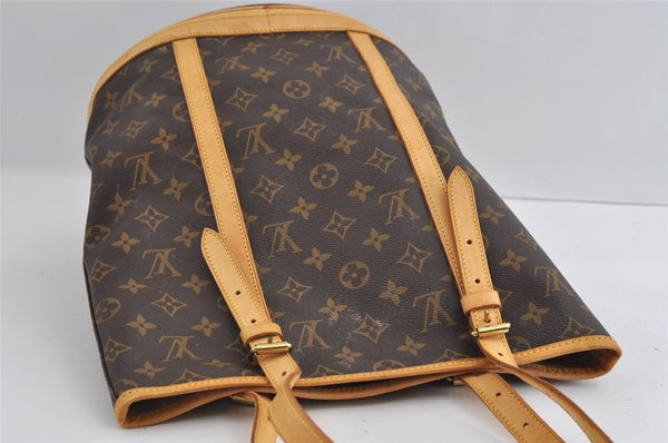 Authentic Louis Vuitton Monogram Bucket GM Shoulder Tote Bag M42236 Junk 5401I
