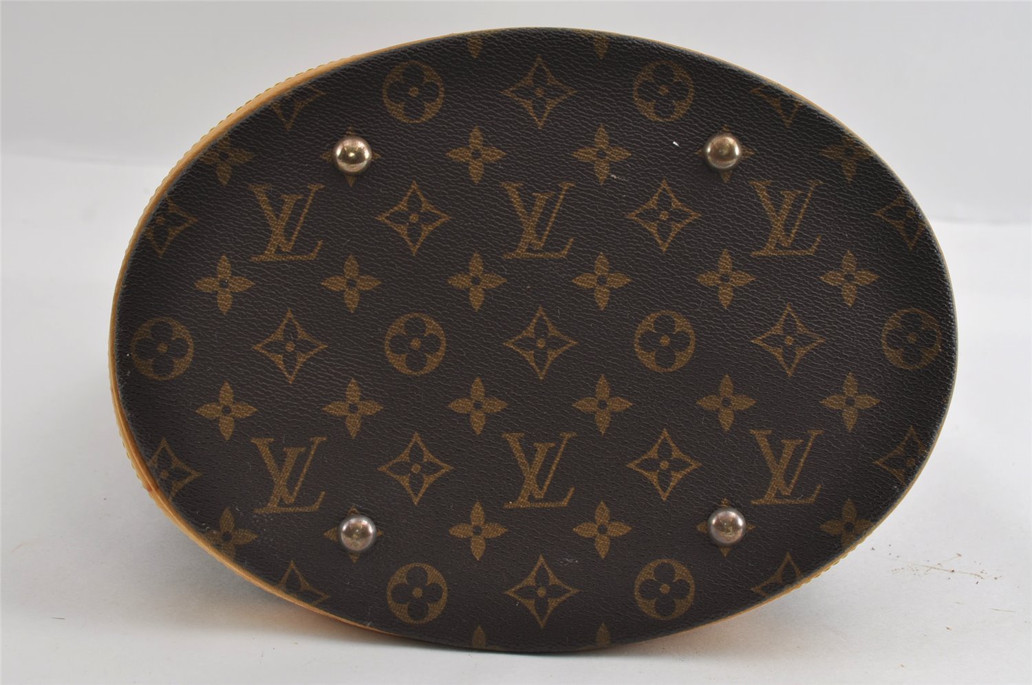 Authentic Louis Vuitton Monogram Bucket GM Shoulder Tote Bag M42236 Junk 5401I