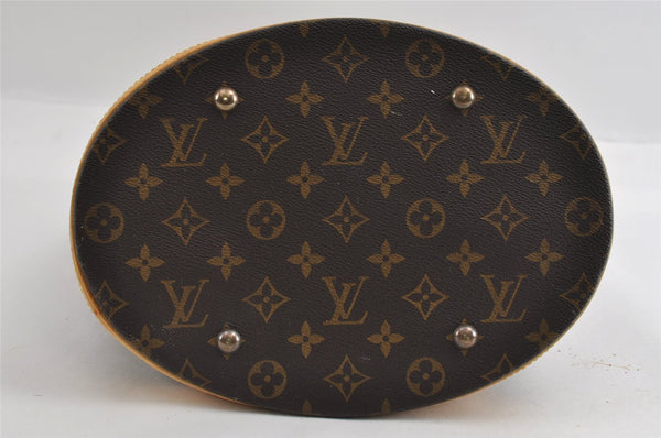 Authentic Louis Vuitton Monogram Bucket GM Shoulder Tote Bag M42236 Junk 5401I