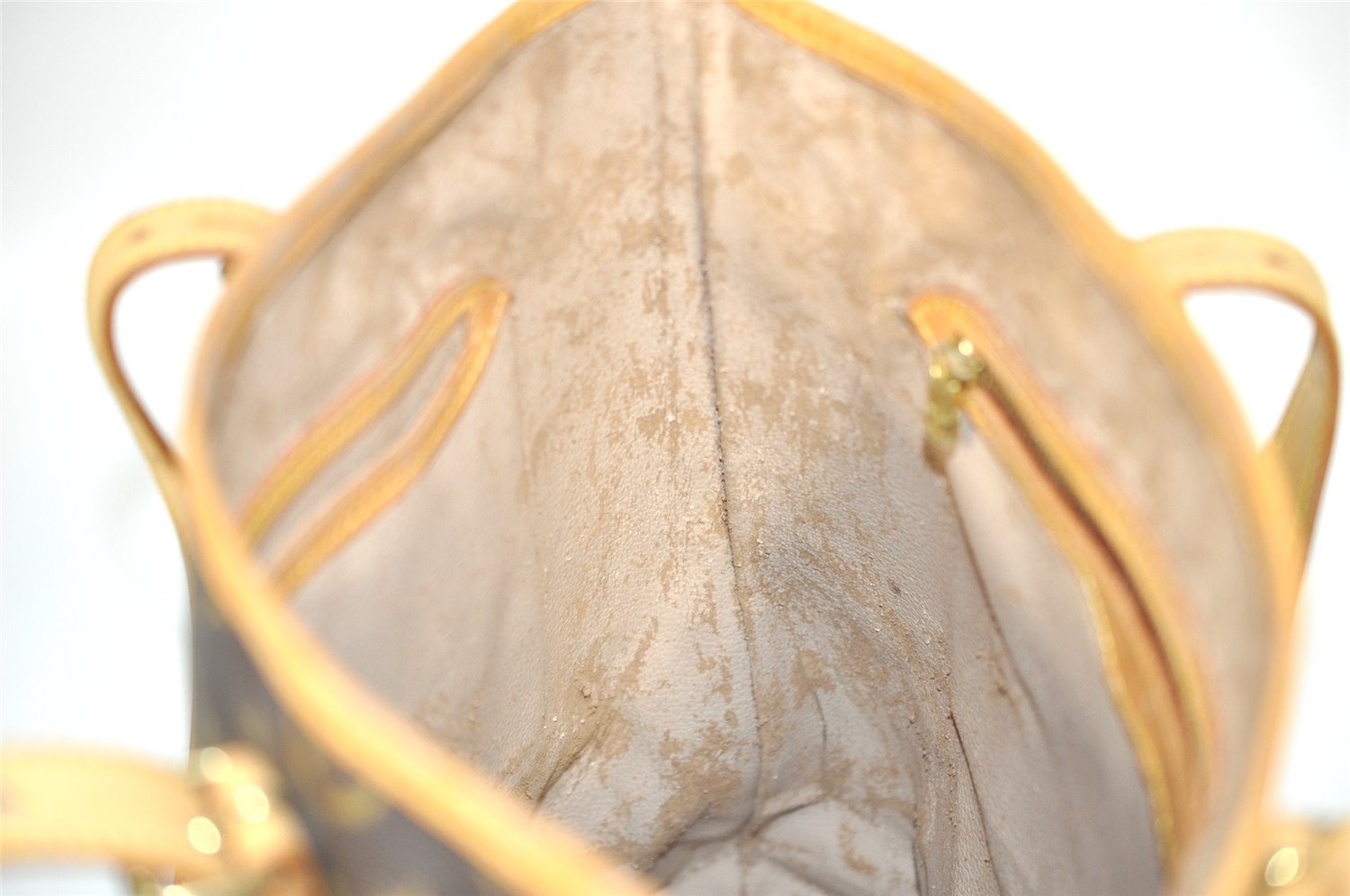 Authentic Louis Vuitton Monogram Bucket GM Shoulder Tote Bag M42236 Junk 5401I