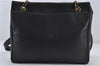 Authentic CHANEL Caviar Skin CoCo Mark Chain Shoulder Tote Bag Purse Black 5403E