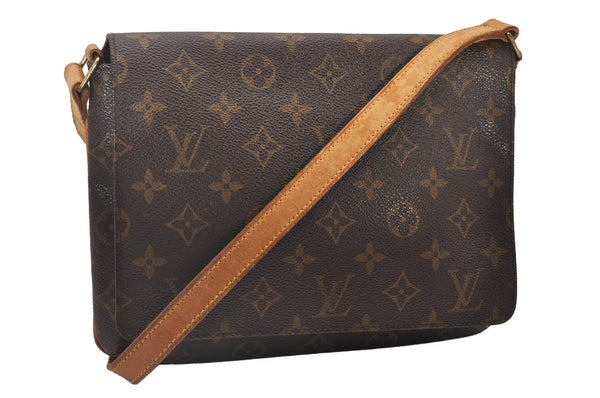 Authentic Louis Vuitton Monogram Musette Tango Shoulder Bag M51257 LV 5403I