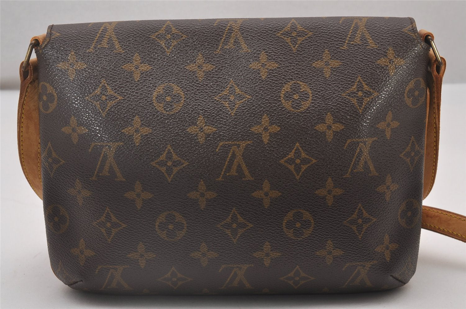 Authentic Louis Vuitton Monogram Musette Tango Shoulder Bag M51257 LV 5403I
