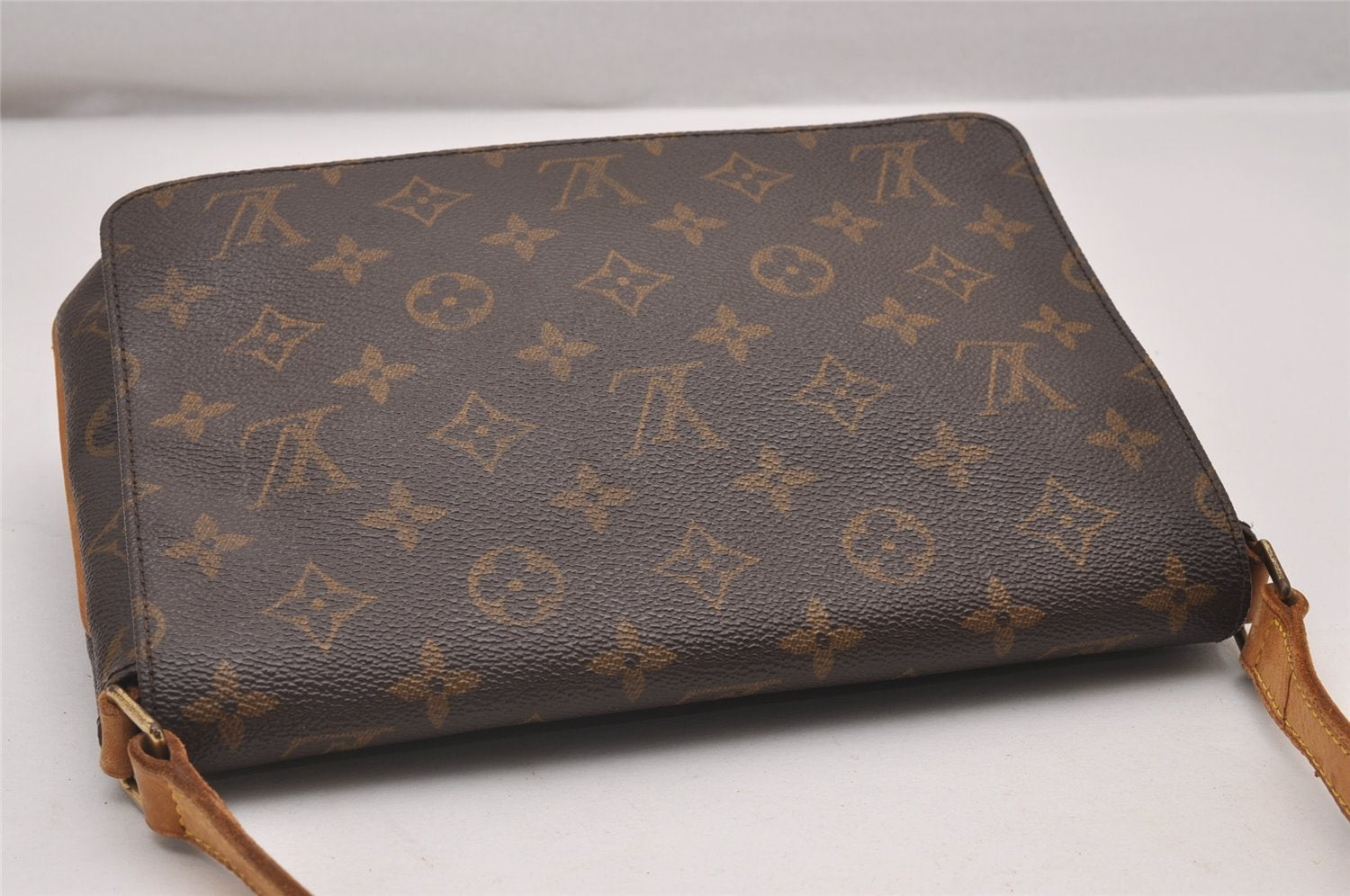 Authentic Louis Vuitton Monogram Musette Tango Shoulder Bag M51257 LV 5403I