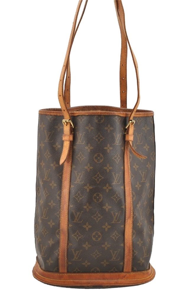 Authentic Louis Vuitton Monogram Bucket GM Shoulder Tote Bag M42236 Junk 5405I