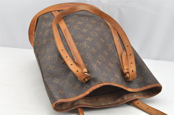 Authentic Louis Vuitton Monogram Bucket GM Shoulder Tote Bag M42236 Junk 5405I