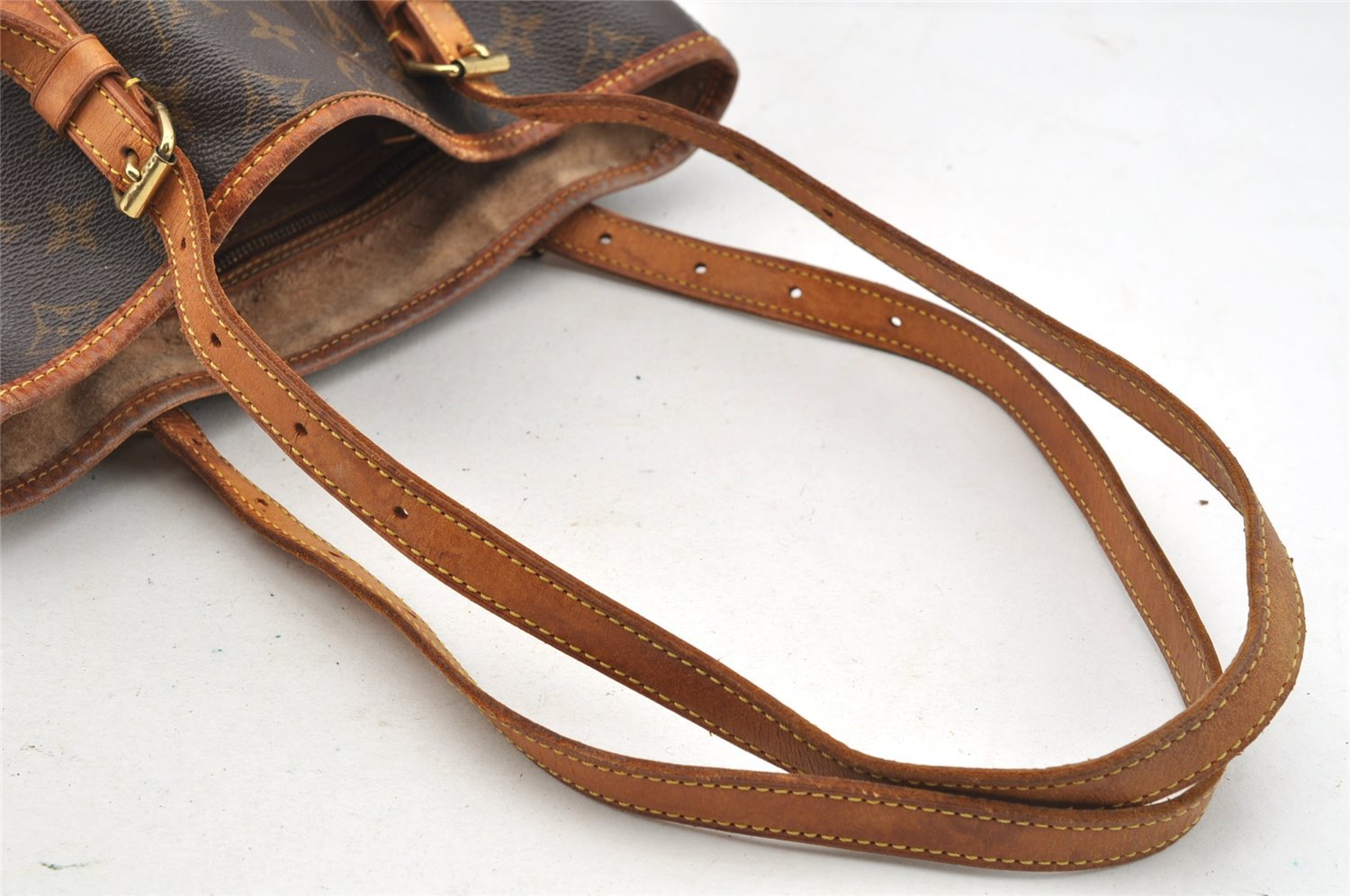 Authentic Louis Vuitton Monogram Bucket GM Shoulder Tote Bag M42236 Junk 5405I