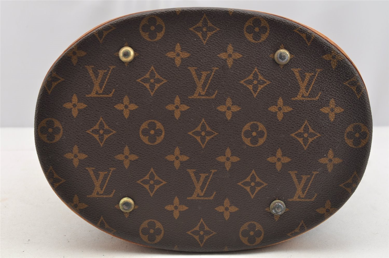 Authentic Louis Vuitton Monogram Bucket GM Shoulder Tote Bag M42236 Junk 5405I