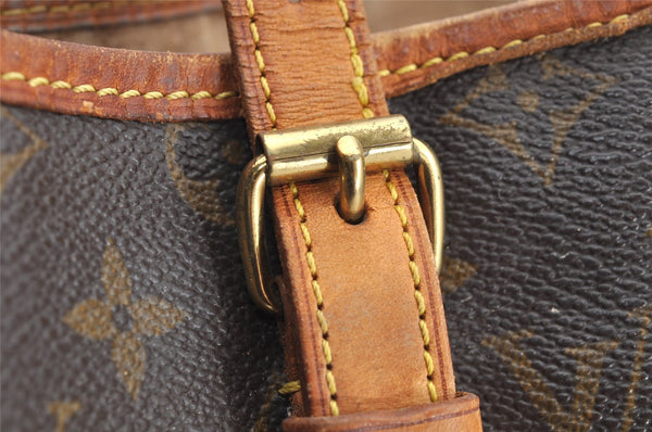 Authentic Louis Vuitton Monogram Bucket GM Shoulder Tote Bag M42236 Junk 5405I