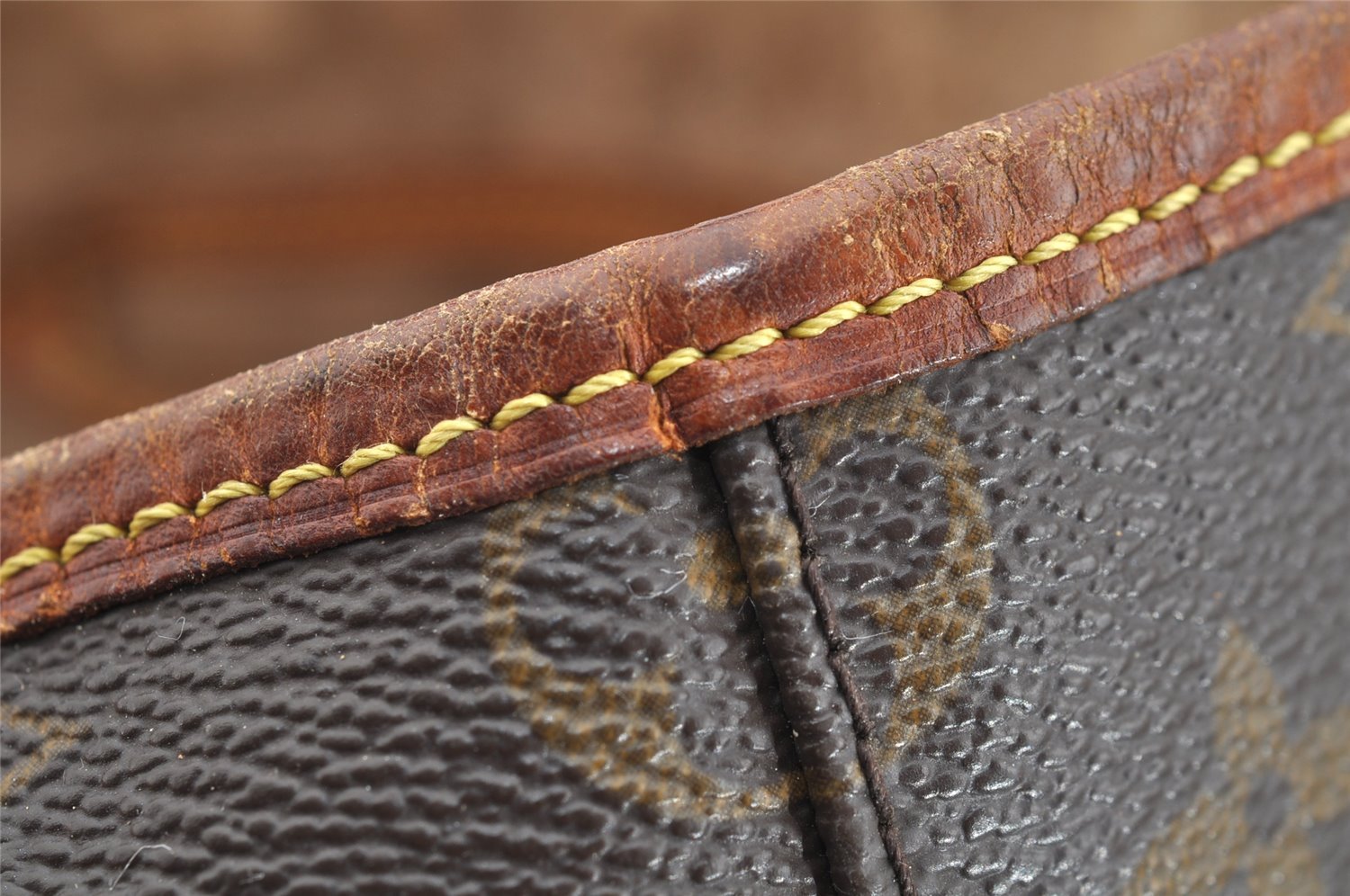 Authentic Louis Vuitton Monogram Bucket GM Shoulder Tote Bag M42236 Junk 5405I