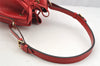 Authentic Louis Vuitton Epi Petit Noe Shoulder Drawstring Bag M44107 Red 5406I