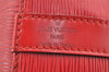Authentic Louis Vuitton Epi Petit Noe Shoulder Drawstring Bag M44107 Red 5406I