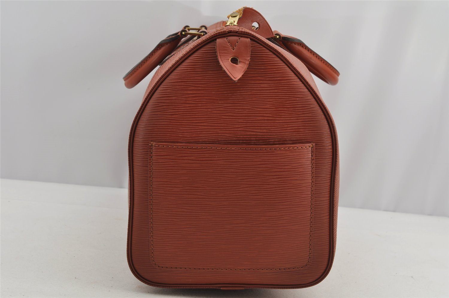 Authentic Louis Vuitton Epi Speedy 35 Hand Boston Bag Brown M42993 LV 5407I