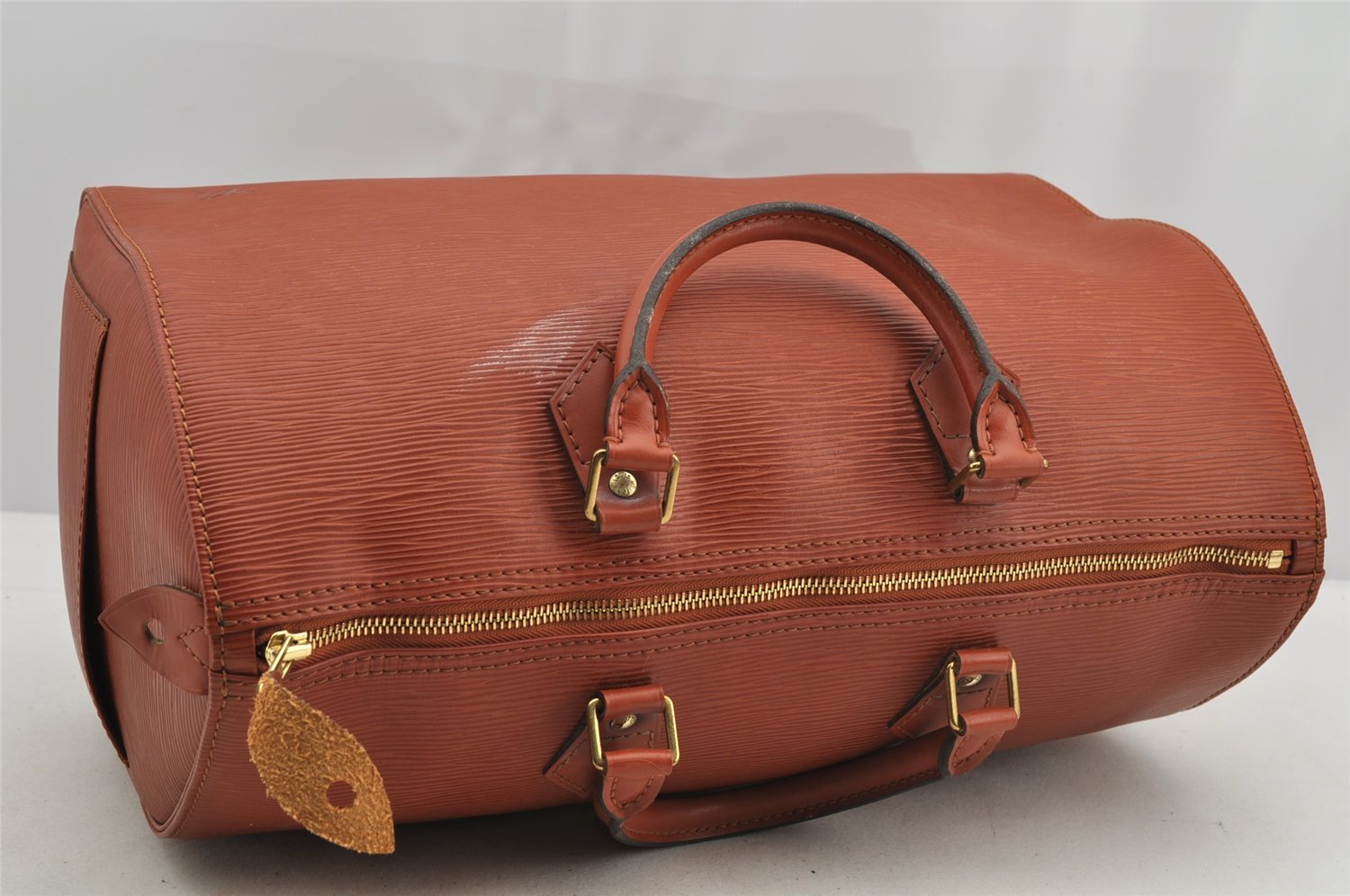 Authentic Louis Vuitton Epi Speedy 35 Hand Boston Bag Brown M42993 LV 5407I