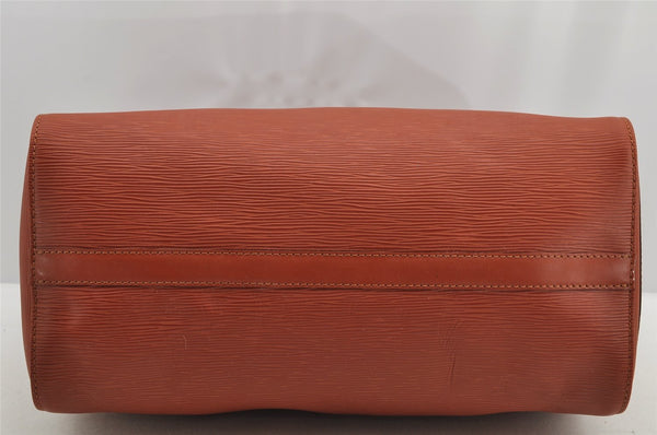 Authentic Louis Vuitton Epi Speedy 35 Hand Boston Bag Brown M42993 LV 5407I