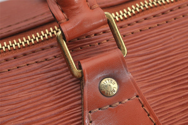 Authentic Louis Vuitton Epi Speedy 35 Hand Boston Bag Brown M42993 LV 5407I